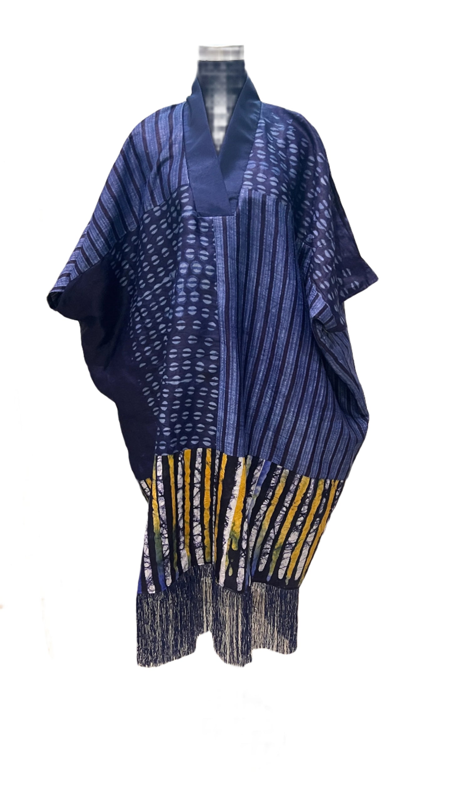 Adire/Batik Tye Dye Cotton Short dress Summer wear - 042