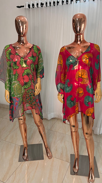 Chiffon Tops Beach cover-up - 065