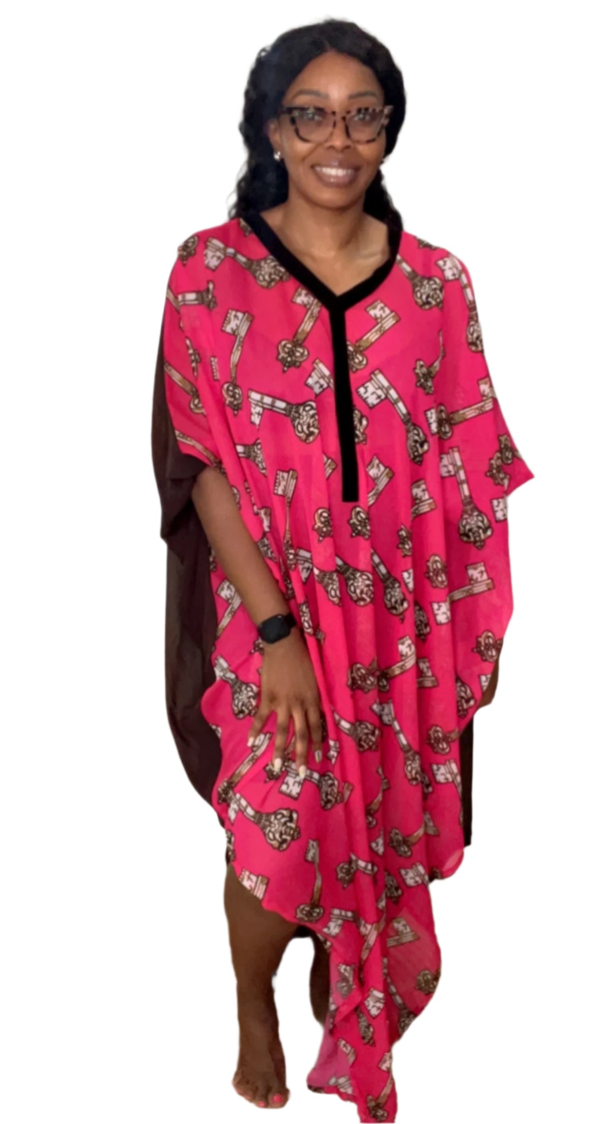 Eezzy Chiffon Maxi Dress/ Lounge top - 049