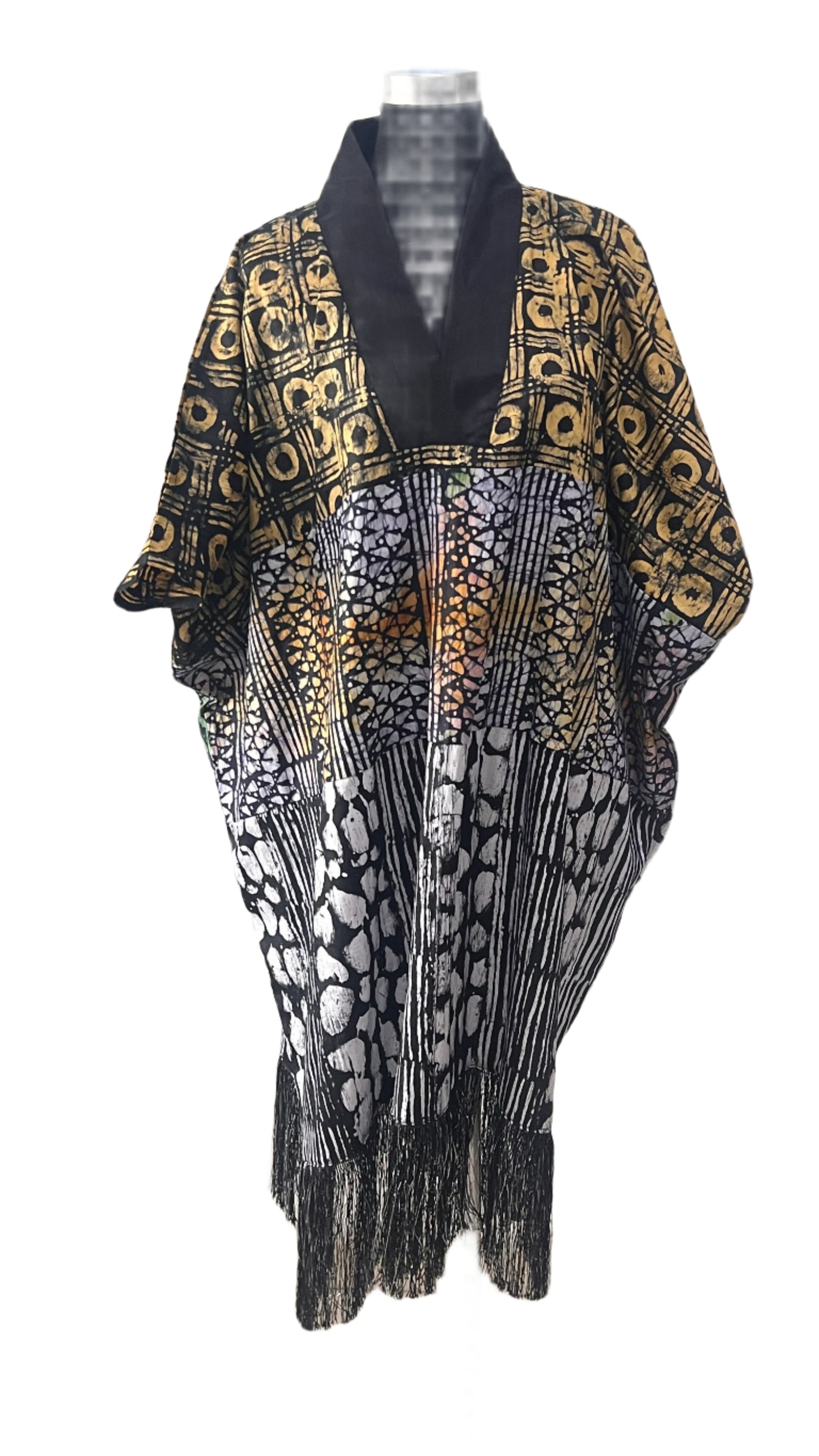 Adire/Batik Tye Dye Cotton Short dress Summer wear - 042