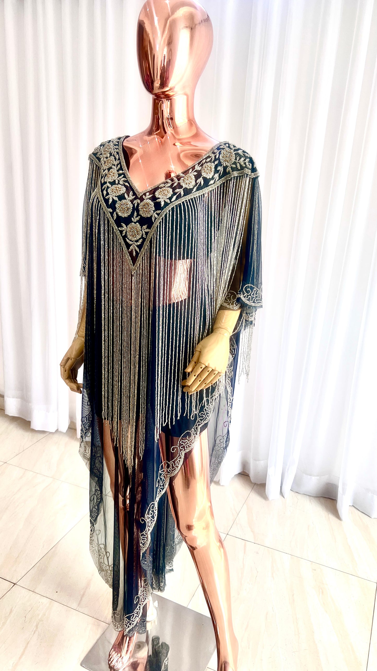 Luxury Beaded Net Top  - 075