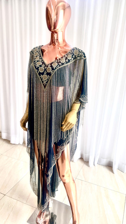 Luxury Beaded Net Top  - 075