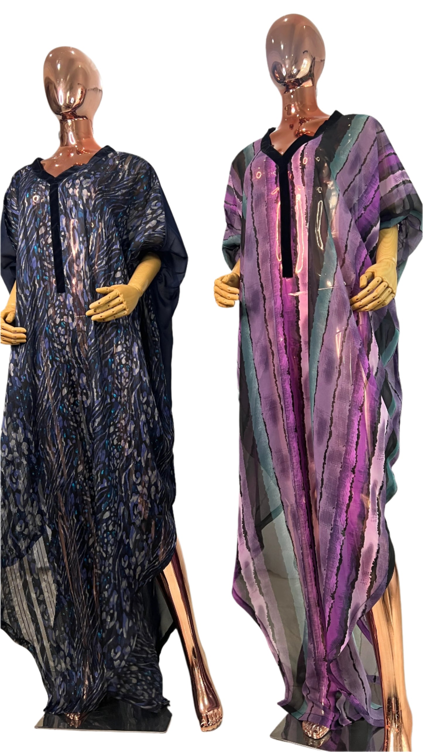 Eezzy Chiffon Maxi Dress/ Lounge top - 049