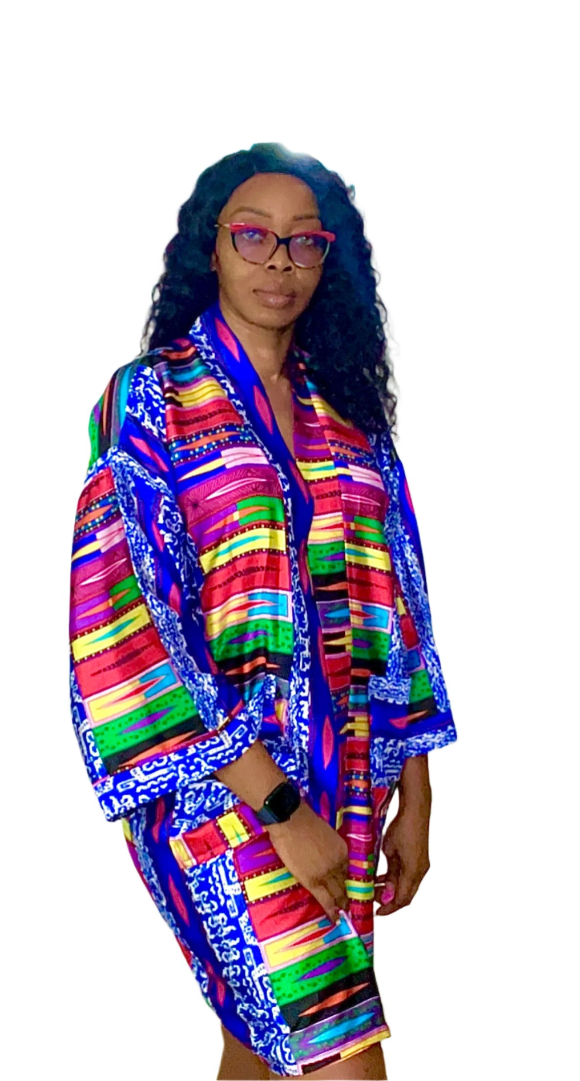 Multi-Colour Designer Silk Kimono - 043