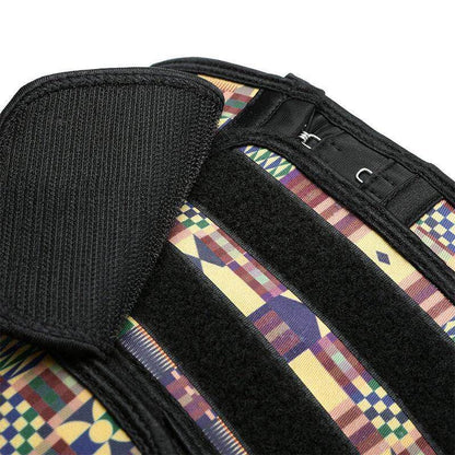 Kente 3-Hook Stitched hour glass Waist trainer