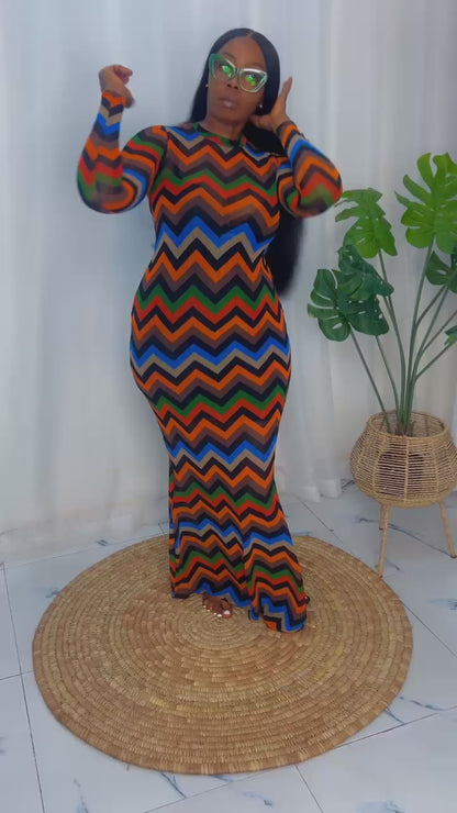 Maxi Party Mesh Dress