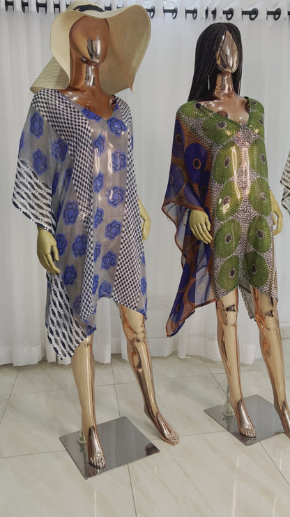 Chiffon Tops Beach cover-up - 065
