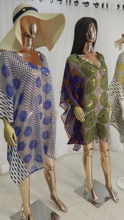 Chiffon Tops Beach cover-up - 065