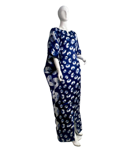 Eezzy Ankara Silk Kaftan Maxi Dress - 032