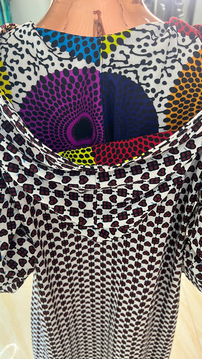 Eezzy Ankara Stretch Lounge Maxi Dress - 018